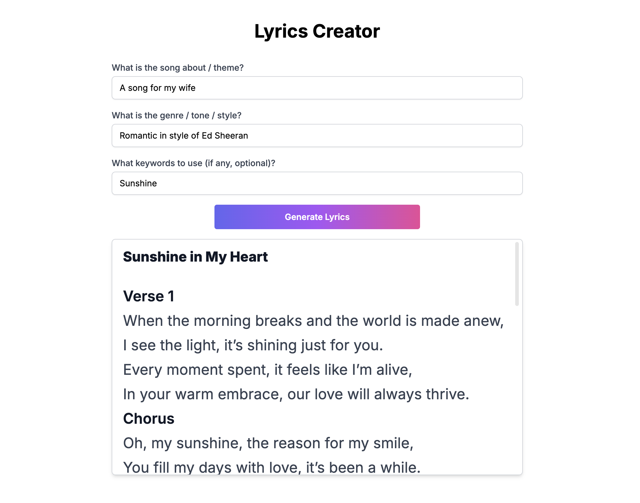 Songs AI screenshot